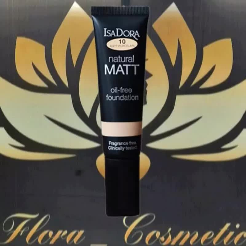 کرم پودر ایزادورا مدل Natural Matt Oil Free شماره 10 ( 35 ML )