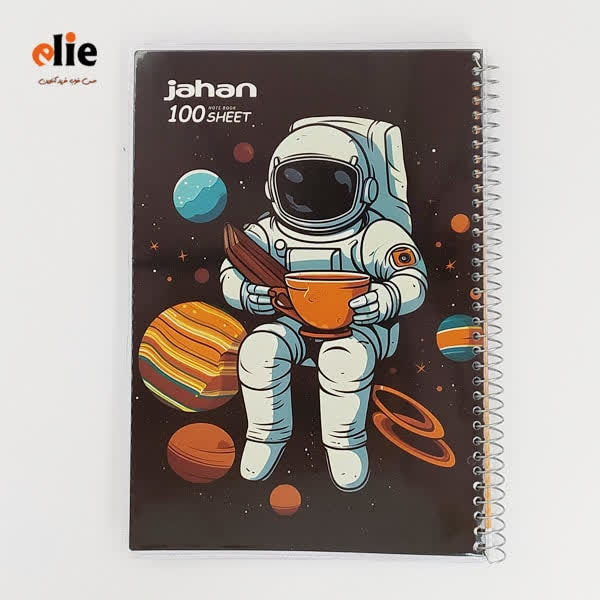 دفتر 100 برگ سیمی مجلد طرح 3804
