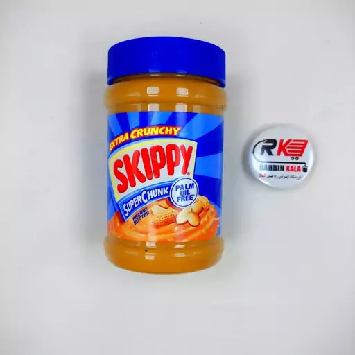 کره بادام زمینی اسکیپی SKIPPY مدل مغزدار