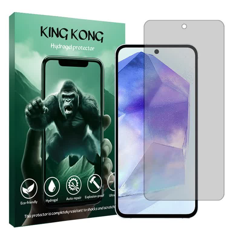 گلس سامسونگ Galaxy A55 5G مدل هیدروژلی شفاف برند کینگ کونگ