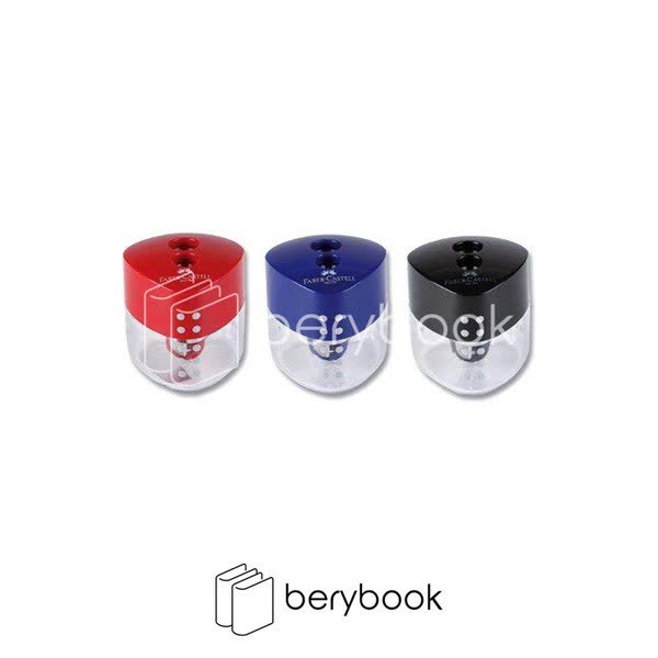 faber castell / فابر کاستل / تراش / grip auto sharpener / قرمز / آبی / مشکی / 183101