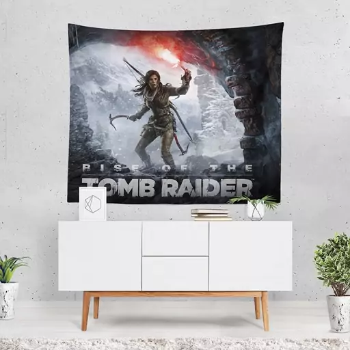 بک دراپ یا پوستر پارچه ای tomb raider کد VM7-135