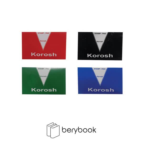korosh / استامپ / متوسط / آبی / مشکی / قرمز / سبز / سایز 2.5