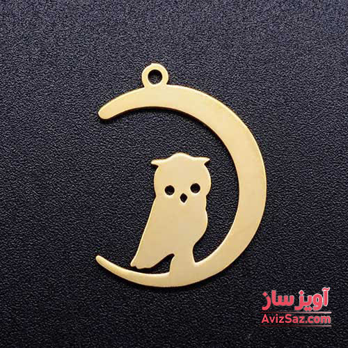 گردنبند جغد و ماه کد 101319