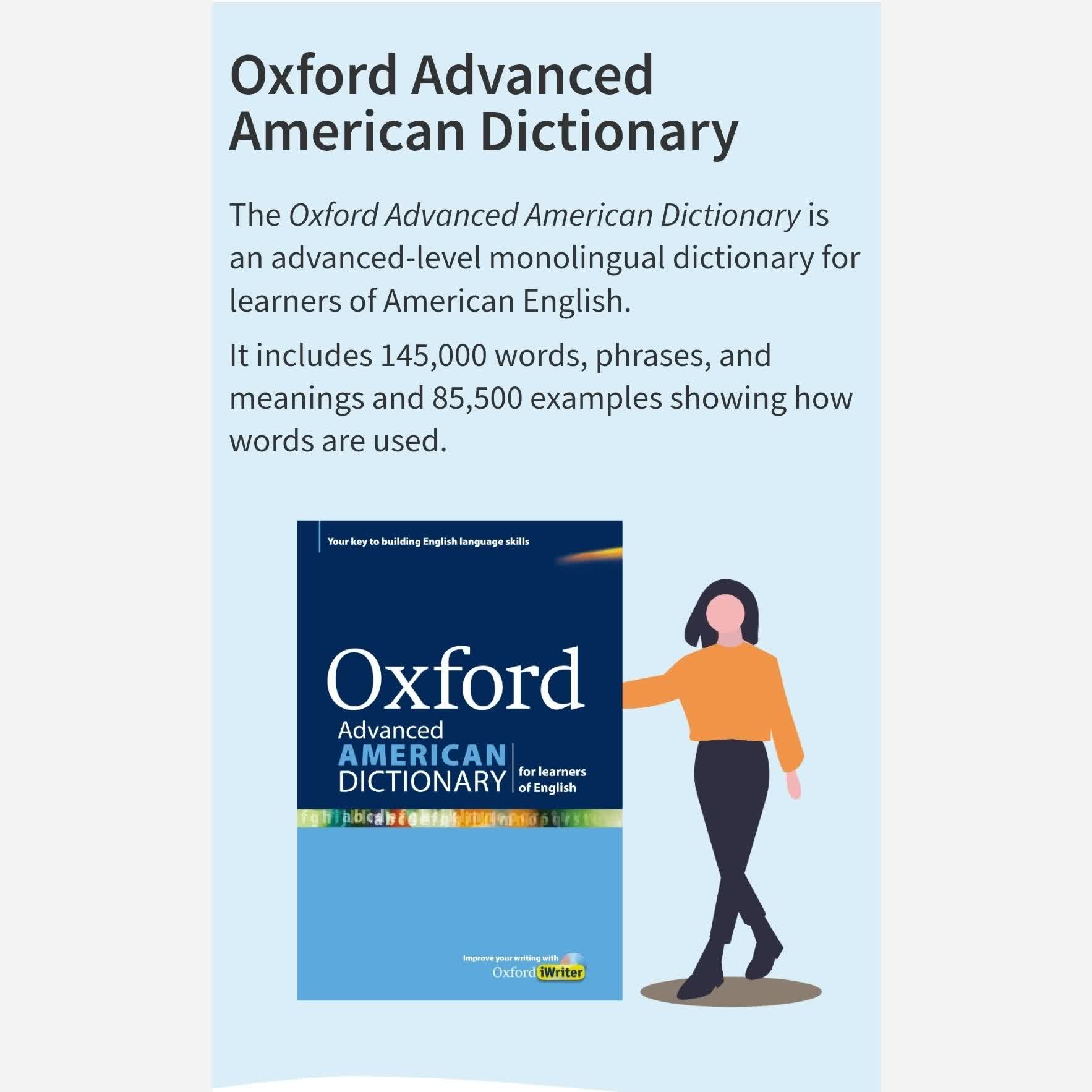 خرید و قیمت Oxford Advanced American Dictionary از غرفه گراف کالا