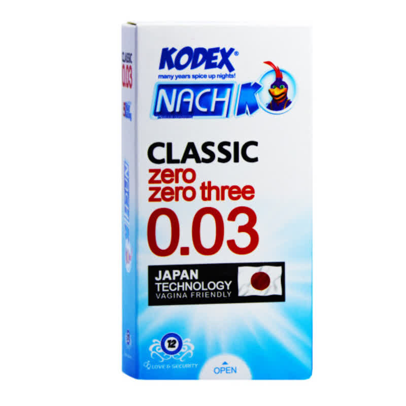 کاندوم کدکس مدل Classic 0.03 بسته 12 عددی