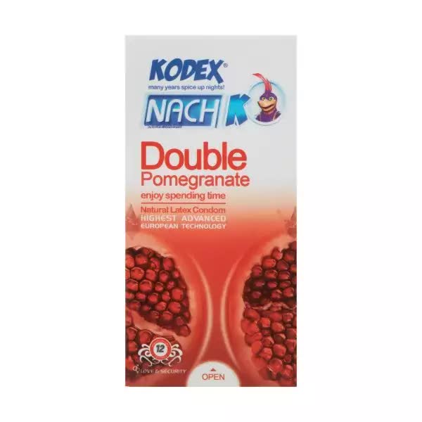 کاندوم اناری دبل ناچ کدکس مدل double pomegranate بسته 12عددی