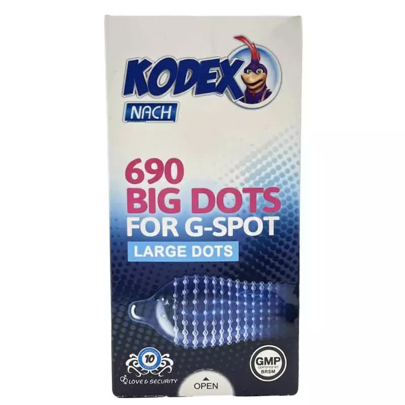 کاندوم ناچ کدکس مدل Big Dots بسته 10 عددی