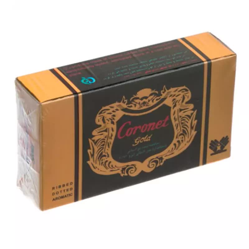 کاندوم خاردار کرونت مدل Golden بسته 12 عددی