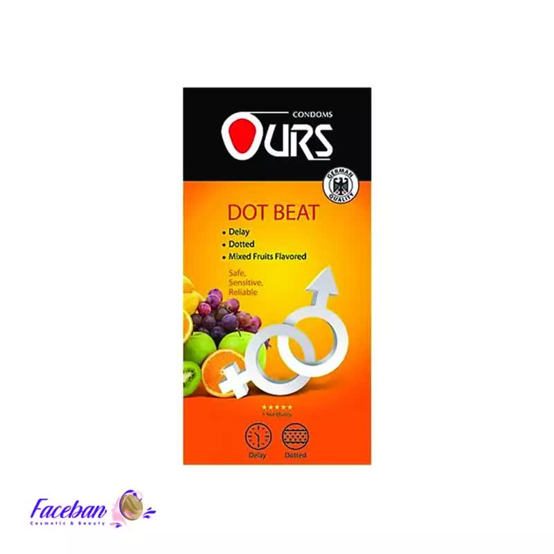 کاندوم اورز OURS مدل Dot Beat بسته 12 عددی