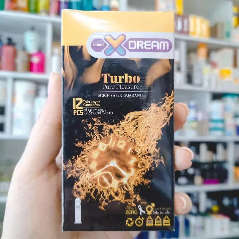 کاندوم ایکس دریم توربو بسته 12عددی