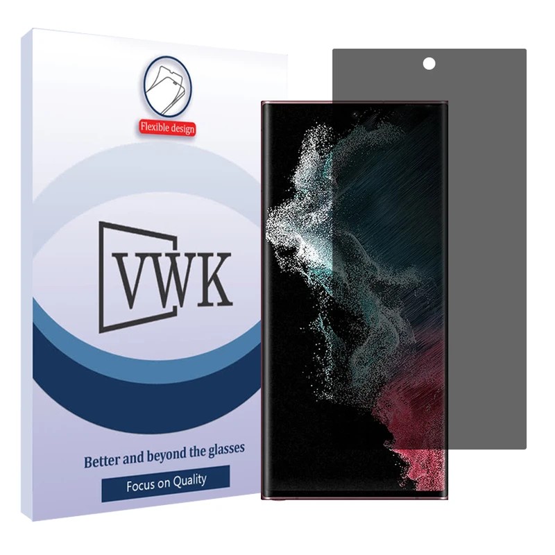 گلس حریم شخصی سامسونگ Galaxy S22 Ultra 5G برند VWK