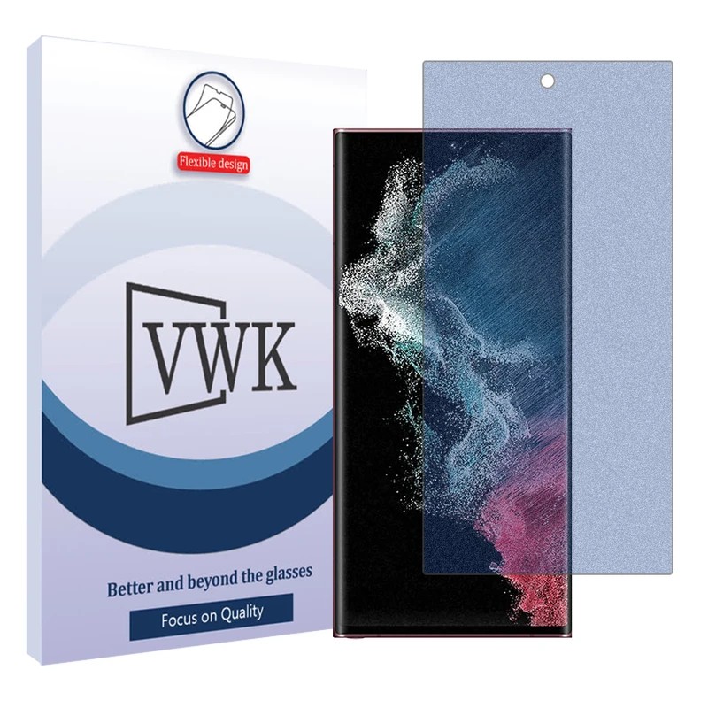 گلس مات ضد اشعه آبی سامسونگ Galaxy S22 Ultra 5G برند VWK