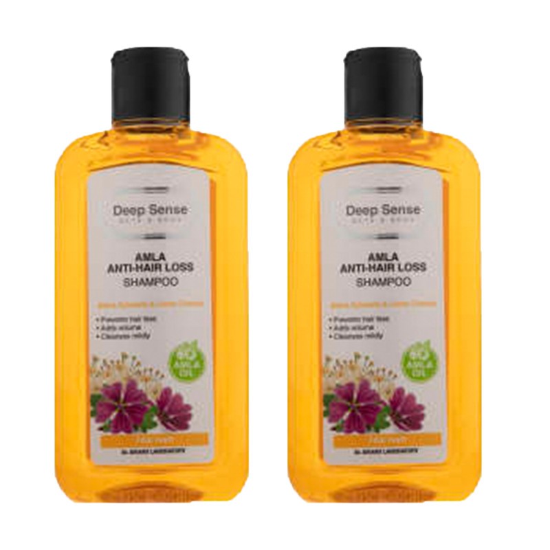 شامپو تقویت کننده مو دیپ سنس مدل anti hair fall حجم 200 میلی لیتر مجموعه 2 عددی