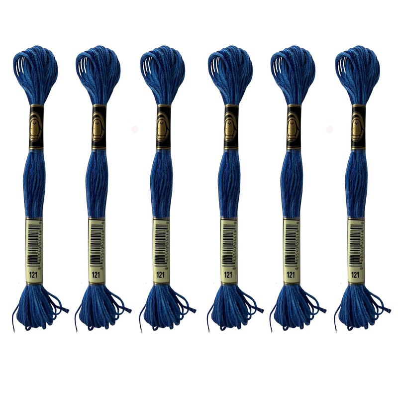 نخ گلدوزی پنگوئن مدل PNG-06 کد P-121 مجموعه 6 عددی