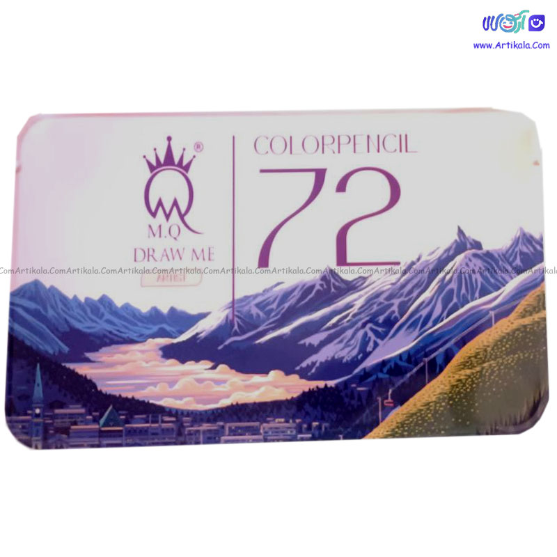 مداد رنگی 72 رنگ جعبه فلزی آرتیست M.Q