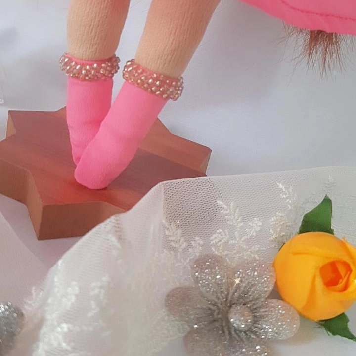 عروسک تیلدا صورتی