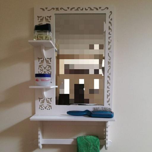 آینه سرویس بهداشتی طرح گل