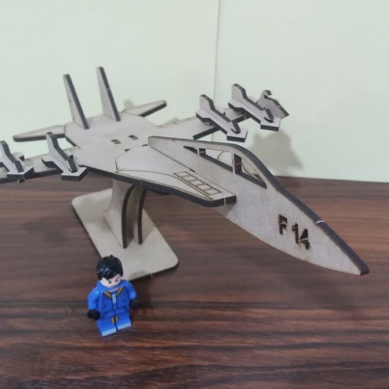 پازل چوبی سه بعدی هواپیما جنگنده