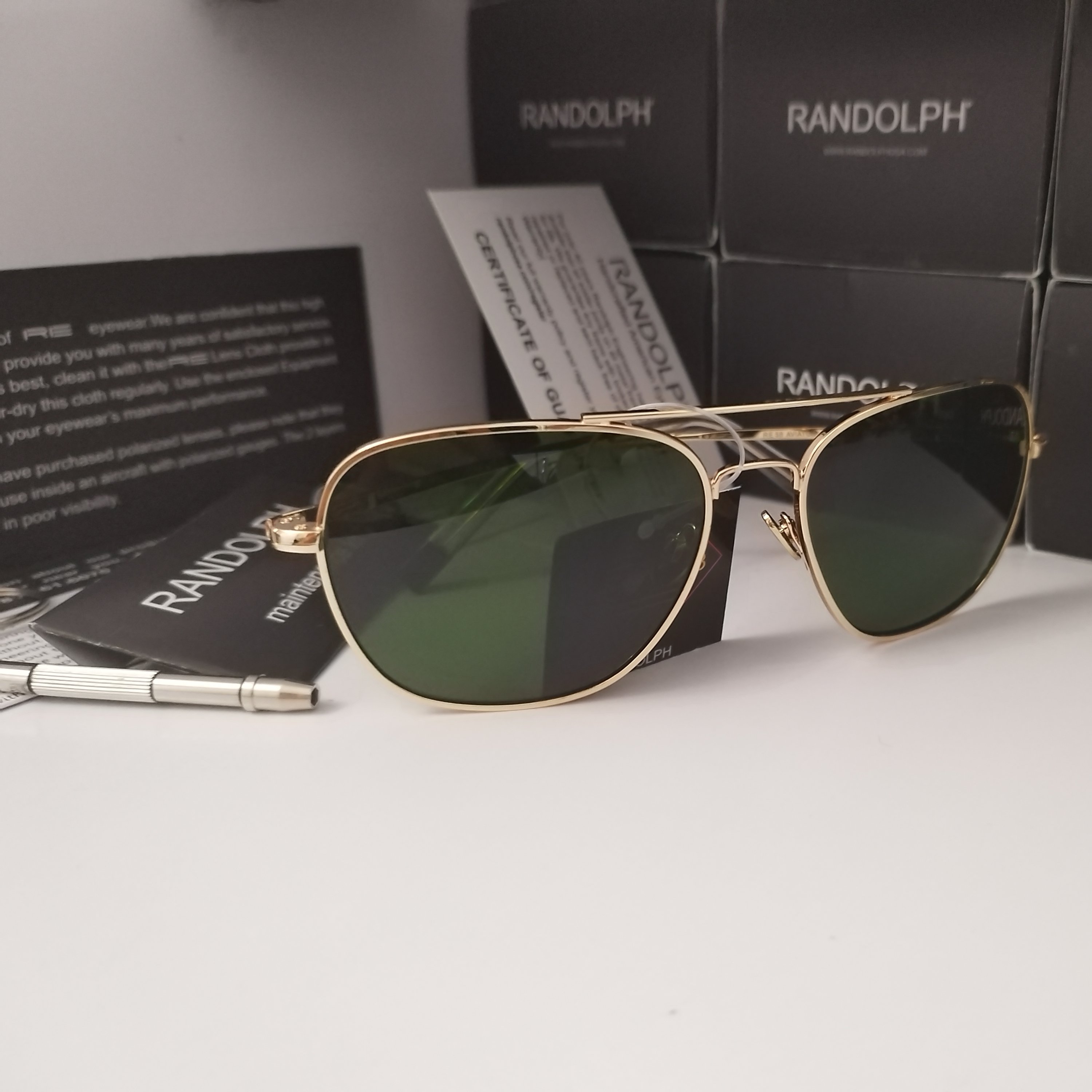 عینک خلبانی unisex راندولف اویاتور امریکا randolph aviator