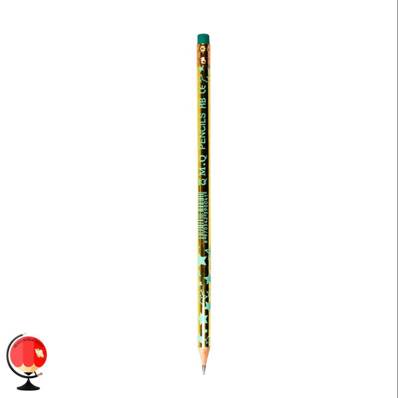 مداد مشکی ام کیو HB طلایی ماه وستاره کد 1231