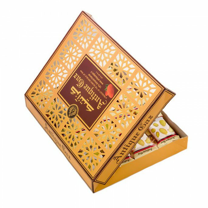 گز 18 درصد با مغز بادام برند آنتیک  ( 400گرمی)