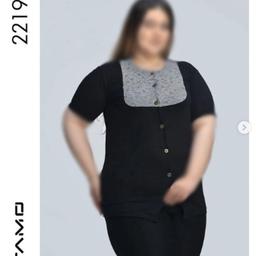تیشرت سایز بزرگ زنانه فری سایز مناسب 44 تا 50