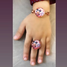 نیم ست دستبند و انگشتر مسی
بچگانه
طرح عروسکی