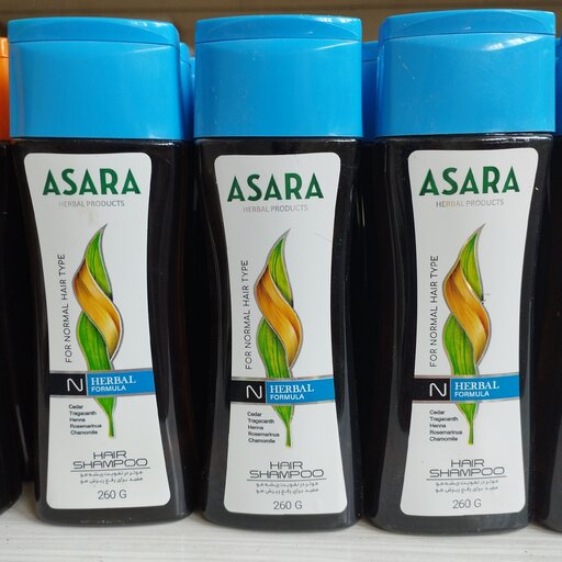 شامپو گیاهی آسارا اصل مناسب برای موهای معمولی