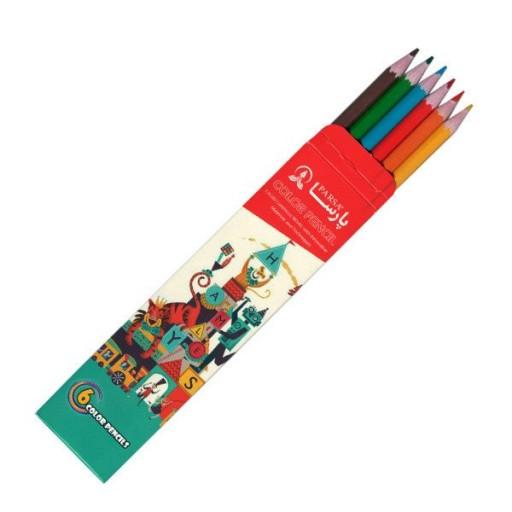 20400 - مداد 6 رنگ مقوایی