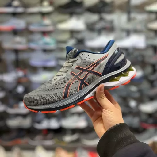 کفش ورزشی مردانه اسیکس Asics مدل کایانو 27 Kayano طوسی 