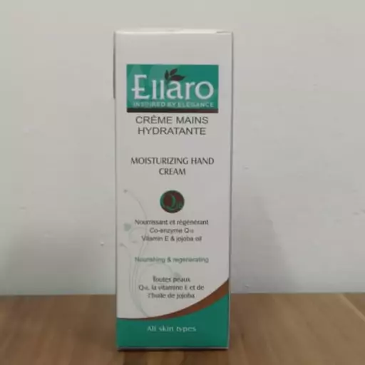 کرم دست الارو (ellaro) برطرف کننده خشکی و حساسیت حاوی انزیم q10 حجم 75 میل