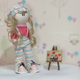 عروسک روسی مدل لنا مناسب هدیه تولد و سیسمونی با دو مدل کلاه و مو به دلخواه مشتری