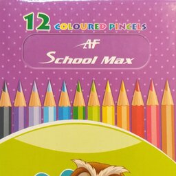 مداد رنگی 12 رنگ اسکول مکس جلد کاغذی