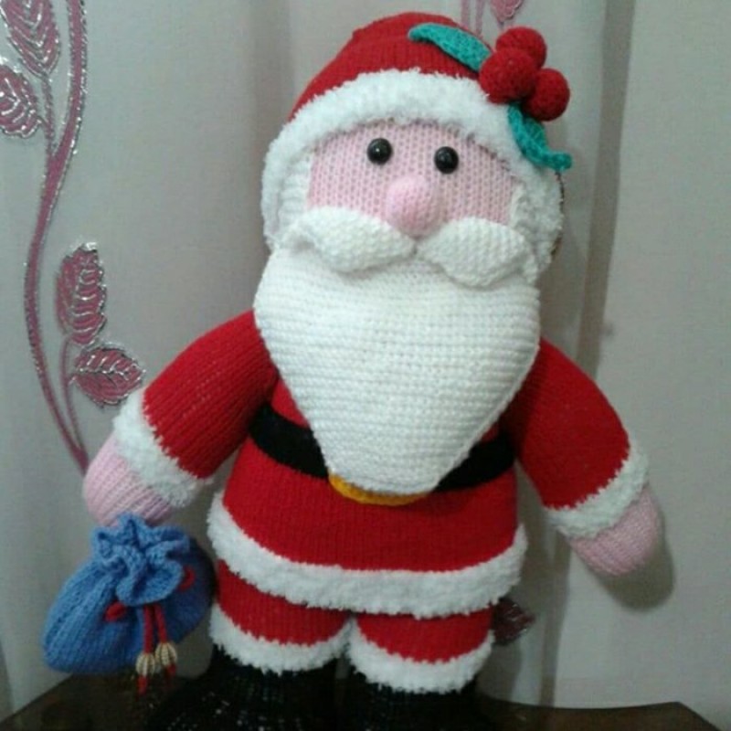 عروسک کاموایی بافتنی بابانوئل