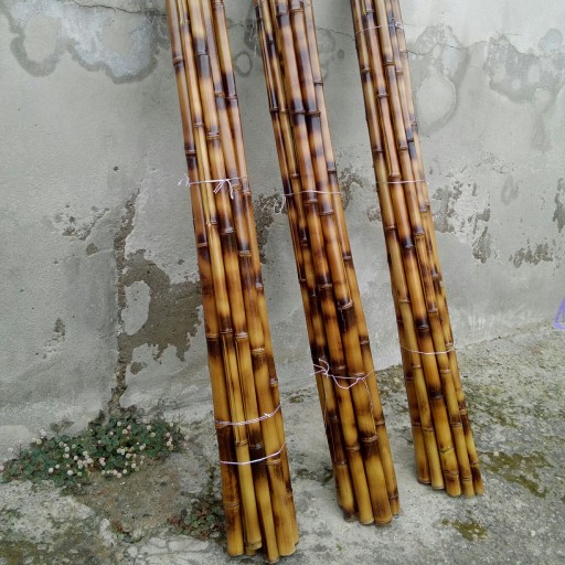 چوب سمپلاس شده بامبو بسته پنج عددی قطر 3 تا 3 و نیم سانت