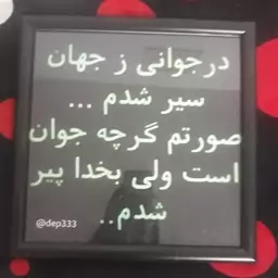 قاب عکس شعر جوانی