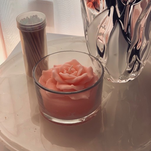 شمع گل رز