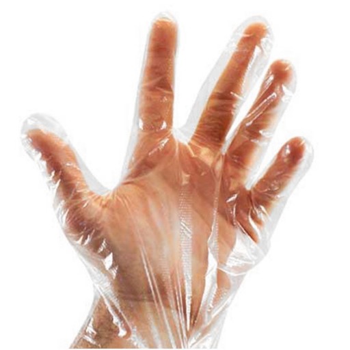 دستکش یکبار مصرف نایلونی بسته 100 عددی