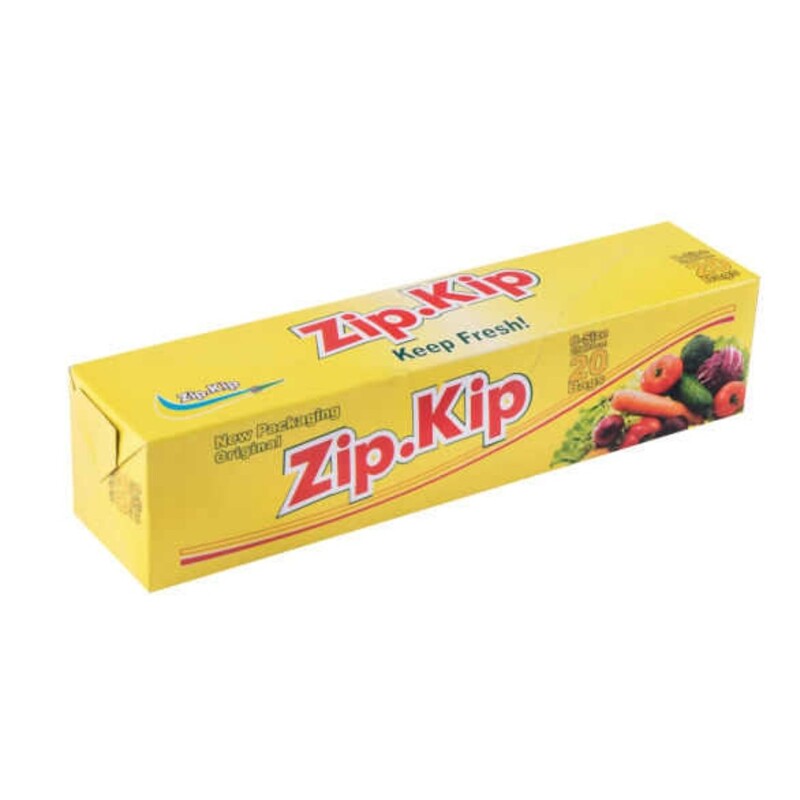زیپ کیپ اصل کیسه پلاستیک زیپ دار  20 عددی(25 در 30)