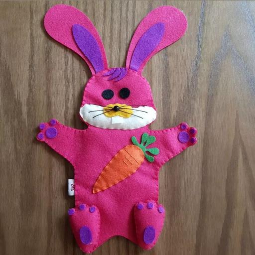 پاپت یا عروسک دستکشی مامانی پری طرح خرگوش 