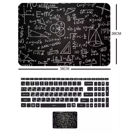ست استیکر لپتاپ و کیبورد