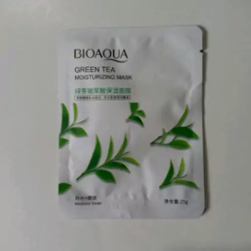 ماسک ورقه ای چای سبز بیواکواBIOAQUA