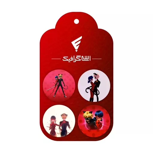 پیکسل دختر کفشدوزکی و پسر گربه ای ( Miraculous ) کد G-426 مجموعه 4 عددی