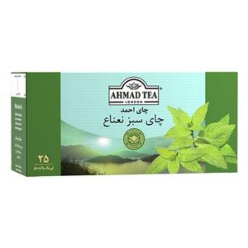 تی بگ 25 عددی چای احمد با طعم سبز نعناع