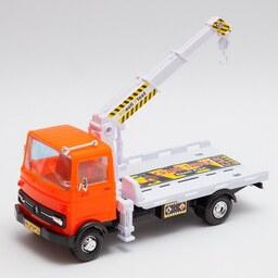 ماشین بازی مدل کامیون خاور طرح جرثقیل (نارنجی)
