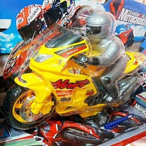  موتور اسباب بازی کاوازاکی درج توی (زرد)