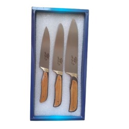 ست سه تایی چاقوی مروارید زنجان سایزهای یک، دو، سه  با تخفیف ویژه