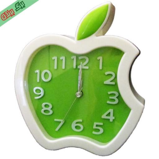 ساعت رومیزی زنگدار طرح اپل سایز توسط رنگ سبز