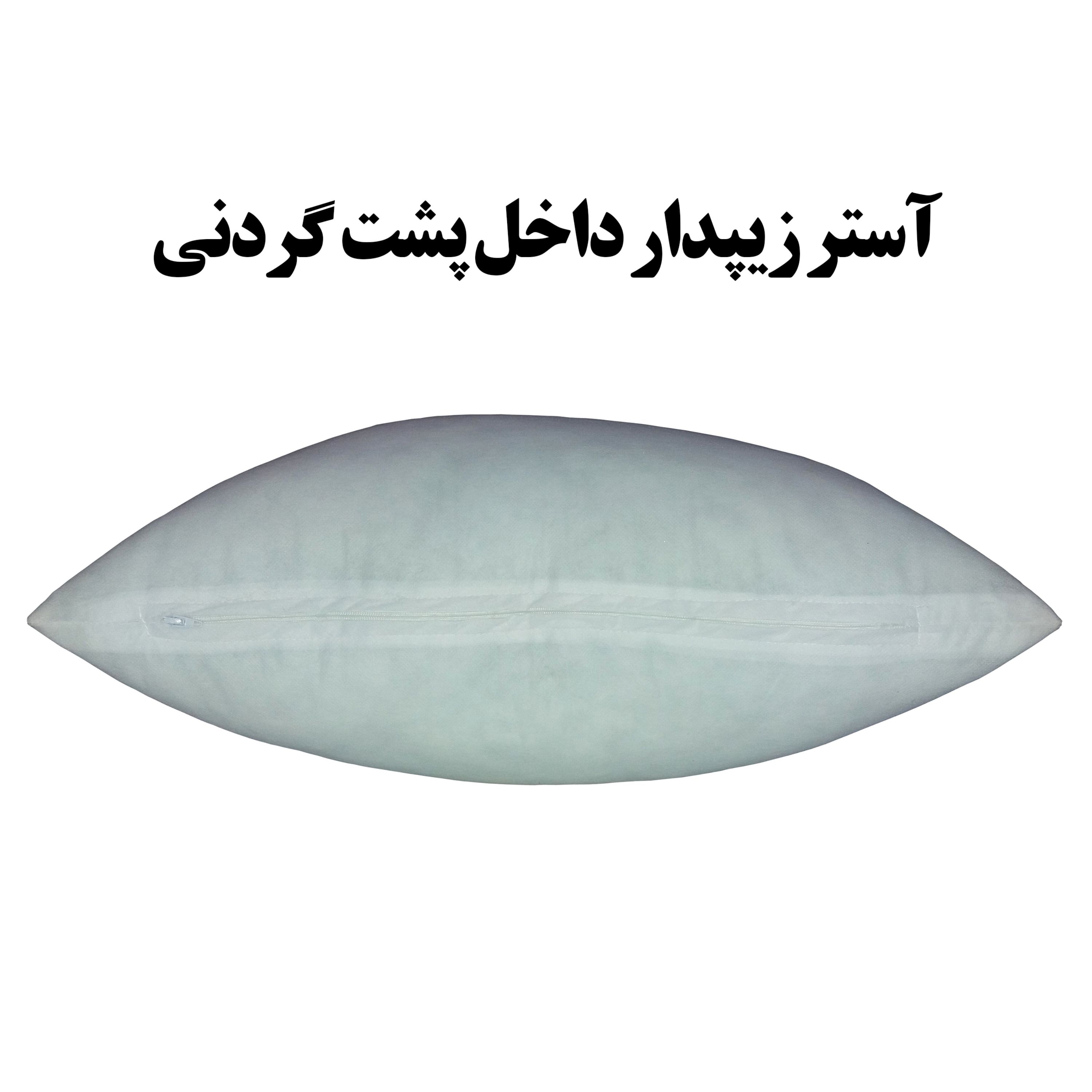 پشت گردنی صندلی خودرو طرح سمند پارچه مخمل دو عددی سایز 18 در 25 مدل R9-10936 شرکت رنس